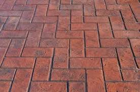 classic brick finish flooring